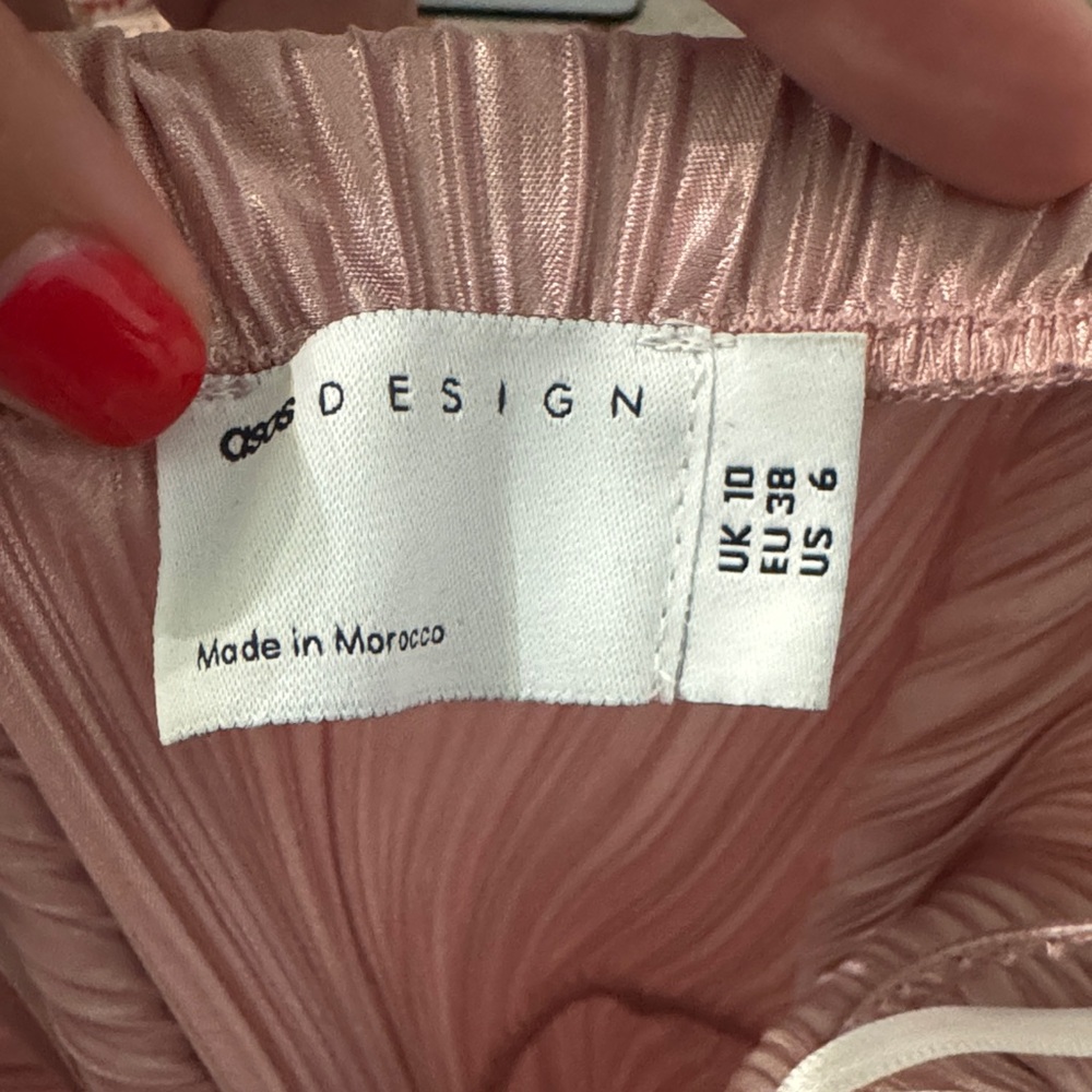 ASOS Blush Strapless Ruffle Dress - Picture 2 of 4